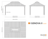 Sojag Genova II 12 ft. x 16 ft. Gazebo