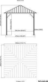 Sojag Genova 10 ft. x 10 ft. Gazebo