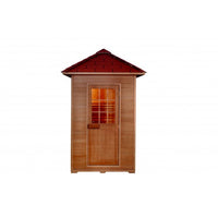 Eagle 2-Person Outdoor Traditional Wet/Dry Sauna with Harvia Heater