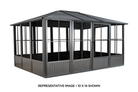 Sojag Outdoor 10' x 17' Korado Rectangular Solarium Sunroom with Mosquito Nets