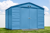 Arrow Select Steel Storage Shed Steel Storage Shed, 10x8, Blue Grey