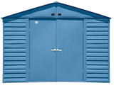 Arrow Select Steel Storage Shed Steel Storage Shed, 10x14, Blue Grey