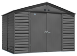 Arrow Select Steel Storage Shed Steel Storage Shed, 10x8, Charcoal