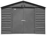 Arrow Select Steel Storage Shed Steel Storage Shed, 10x14, Charcoal