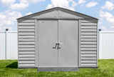 Arrow Select Steel Storage Shed Steel Storage Shed, 10x14, Flute Grey