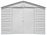 Arrow Select Steel Storage Shed Steel Storage Shed, 10x14, Flute Grey