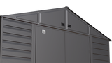 Arrow Select Steel Storage Shed Steel Storage Shed, 10x8, Charcoal