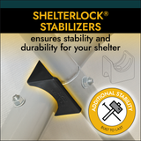 ShelterCoat 12 x 24 ft. Wind and Snow Rated Garage Round Gray STD