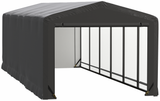 ShelterTube Wind and Snow-Load Rated Garage, 10x27x8 Gray