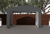 ShelterTube Wind and Snow-Load Rated Garage, 12x18x8 Gray