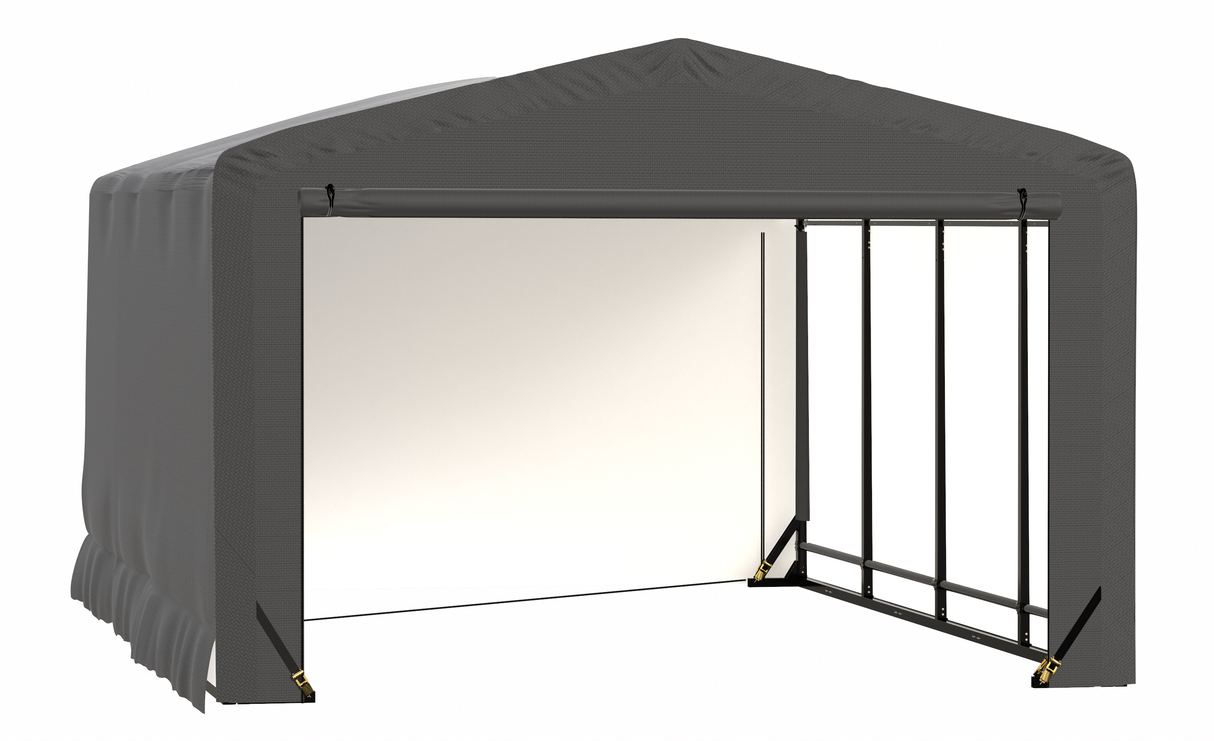 ShelterTube Wind and Snow-Load Rated Garage, 12x18x8 Gray