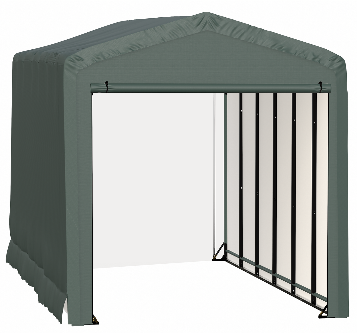 ShelterTube Wind and Snow-Load Rated Garage, 14x27x16 Green