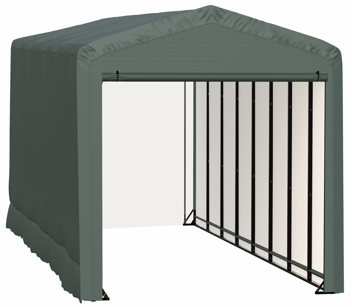 ShelterTube Wind and Snow-Load Rated Garage, 14x36x16 Green