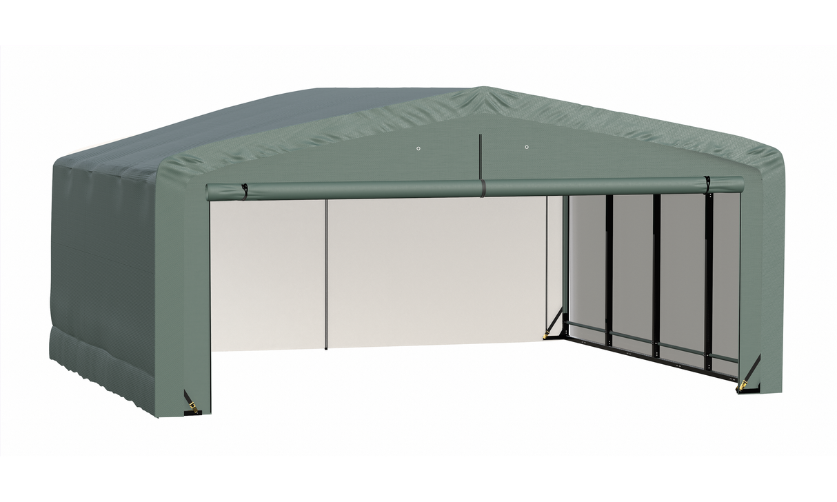 ShelterTube Wind and Snow-Load Rated Garage, 20x18x10 Green