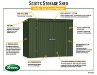 Scotts Garden Storage Shed 8x4