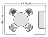 Sojag Pompano 10 ft. x 14 ft. Wall Gazebo