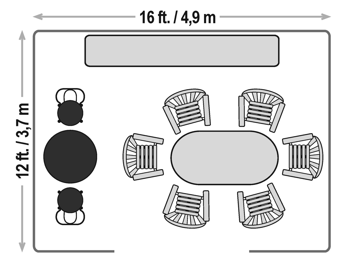 Sojag Pompano 12 ft. x 16 ft. Wall-Mounted Gazebo