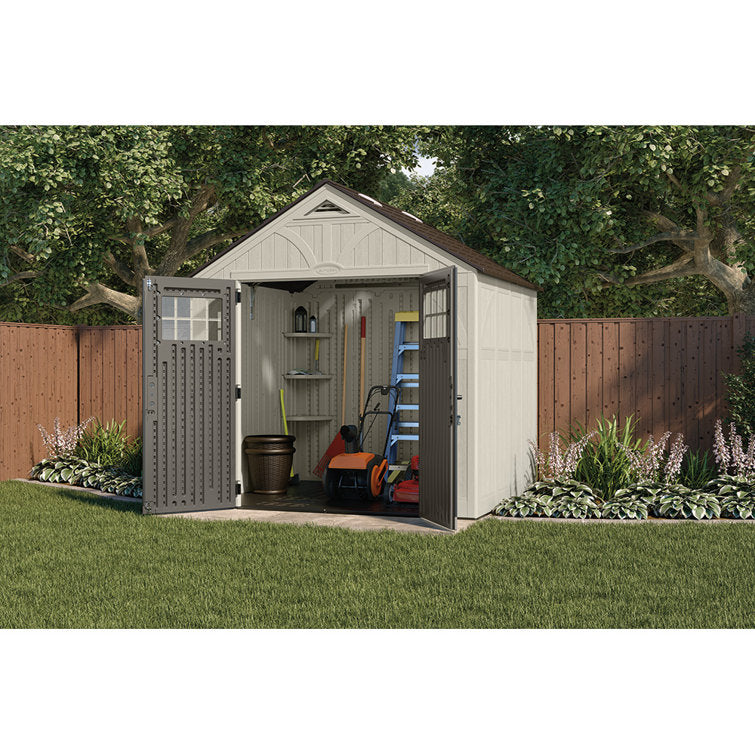 Suncast Tremont 8 ft. W x 7 ft. D Resin Storage Shed