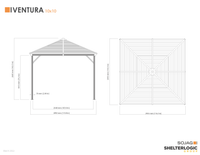 Ventura Gazebo - 10' x 10' (With nylon mosquito net)